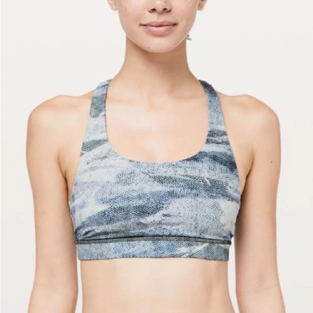 Lululemon Blue Patterned Racerback Tank - Picture 2 of 7